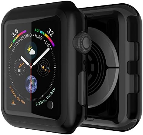 Punkcase for Apple Watch 42 ממ מארז פגוש w/לבנות מגן מסך | 9 שעות זכוכית מחוסמת מזג Iwatch 3 כיסוי | הגנה על
